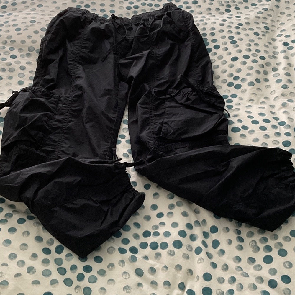 Abercrombie & Fitch Black Elastic Waist Jogger/cargo